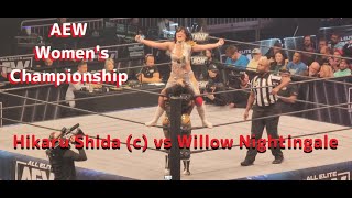 FULL MATCH AEW Women’s World Championship  Hikaru Shida c vs Willow Nightingale 11123 [upl. by Latreece]