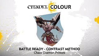 How to Paint Chaos Daemon Princes – Contrast Method [upl. by Oirotciv693]