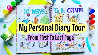 How to fill a Personal Diary from last to first page 😍 journalideas diaryideas [upl. by Nosnibor221]