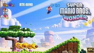 5 Minutes Of NINTENDOs SUPER MARIO WONDER Yuzu Emulator4KRTX 4090OpenGL API60FPS [upl. by Arihaz]