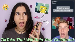 Reacting to TikToks That Will Ruin Your Childhood oh no  Just Sharon [upl. by Olaf278]