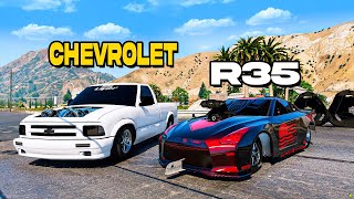 Comparando La Velocidad De Mis Autos R35 VS Chevrolet Gta Rp [upl. by Ietta363]