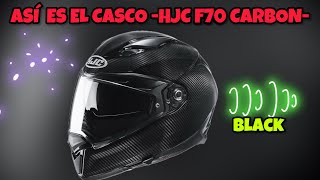 🏍️ ASI FUNCIONA EL CASCO HJC F70 CARBON [upl. by Everrs652]