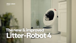 Get to know the new amp improved LitterRobot 4  Selfcleaning litter box [upl. by Haimorej]