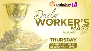 Sambuhay TV Mass  Thursday of the First Week in Ordinary Time  January 11 2024 [upl. by Shifra593]