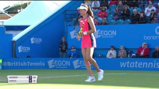 Johanna Konta Aegon International Eastbourne  Shot of the day [upl. by Rebma]