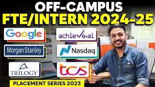 OFF Campus SDE Jobs amp Internships  Placements  Hiring  2026 2025 2024 2023 Batch  Kushal Vijay [upl. by Aisek]