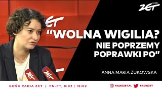 Wolna wigilia Anna Maria Żukowska Nie poprzemy poprawki PO [upl. by Aekim595]