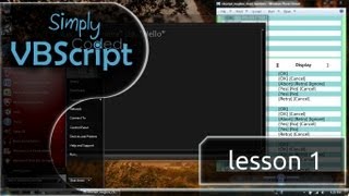 VBScript Basics Part 1  Message Box  Numbers MsgBox [upl. by Sancho565]