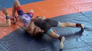 Wrestling  Ringen CJugend LM Sachsen 2022 Greco 42 kg [upl. by Enelad]