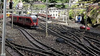 20 Gartenbahn Treffen SüdNiedersachsen in Eschershausen am 12082023 [upl. by Nagiem]