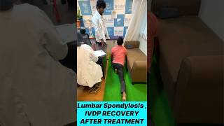 Lumbar Spondylosis IVDP RECOVERY AFTER TREATMENT ad viralvideo doctor reachout morning fyp [upl. by Arun]