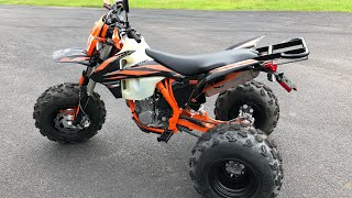 2019 KTM 500 exc 3 wheeler Conversion raw no music Test Ride Motocross track BVC Trikes [upl. by Ingunna592]