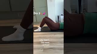 Tiny waist workout Daisy keech fitness fitnessshorts weightloss homeexercise fatlossexercises [upl. by Yrocaj]