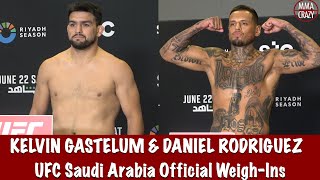 Kelvin Gastelum amp Daniel Rodriguez weighin with New Weight limit for UFC Saudi Arabia [upl. by Naynek147]