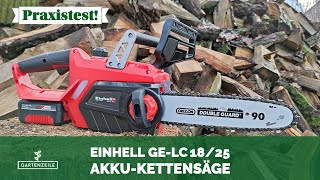 Einhell AkkuKettensäge GELC 1825 im Test [upl. by Alecia313]