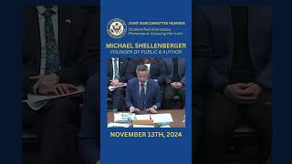 Michael Shellenberger at the ‘Unidentified Anomalous Phenomena Exposing the truth’ joint hearing [upl. by Nivla323]