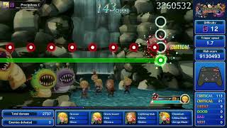 Theatrhythm Final Bar Line  FF Tactics  quotPrecipitous Combatquot  Supreme Difficulty Perfect Chain [upl. by Srevart]