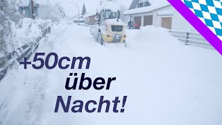 Schneechaos um München und Oberbayern [upl. by Yalc]