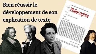 Méthode  Réussir le développement de son explication de texte en philosophie [upl. by Xanthus]