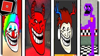 How to get 62 NEW TROLLFACE BADGES in FIND THE TROLLFACES  Roblox [upl. by Einnos193]