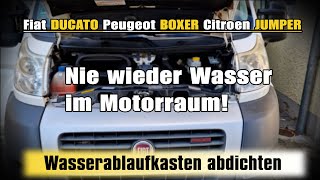 Wasserabläufe MODIFIZIEREN Fiat DUCATO Wassereinbruch [upl. by Anelrihs]