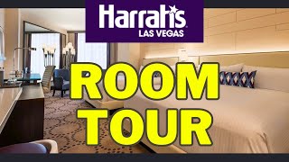 Harrahs Las Vegas Valley Deluxe Queen Room 2023 [upl. by Safir846]