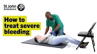 How to Treat Severe Bleeding  First Aid Training  St John Ambulance [upl. by Havard]