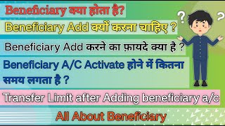 beneficiary क्या होता है  beneficiary account activation time transfer limit after adding [upl. by Limber503]