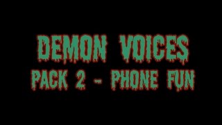 Demon voice prank audio pack  fun with phones  10 sound clips [upl. by Nwadrebma]