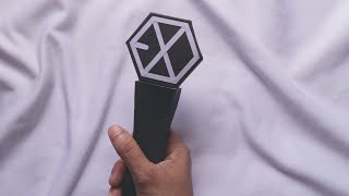 Diy Exo Lightstick o DIY Kpop Lightstick o How to make Exo Lightstick [upl. by Yniattirb]