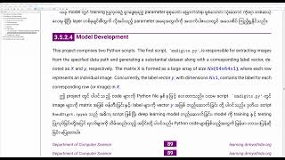 Deep Learning by Dr Myo Thida Burmese and English Burmese Handwritten Digit Recognition [upl. by Maury]