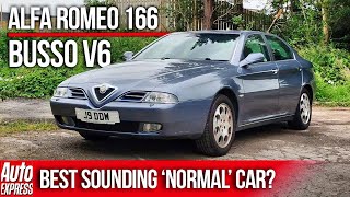 The Alfa Romeo 166 is a rare quirky saloon that sounds great  Auto Express Shorts [upl. by Samled540]