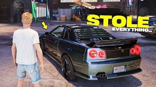 They STOLE Everything Underground Garage NEW Open World Car Game [upl. by Yerag]