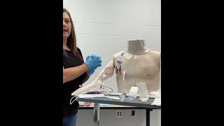 Nursing Skills Central Venous Access Device CVAD dressing change NSG 229 [upl. by Margeaux]