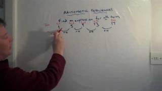 How to work out an arithmetic sequence [upl. by Amathiste]