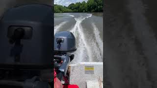 25hp on 14ft Jon boat [upl. by Nauqaj]