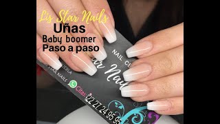 Uñas acrílicas BABY BOOMER paso a paso  tutorial [upl. by Jodie343]