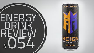 Energy Drink Review 54 REIGN  PEACH FIZZ [upl. by Atiana]