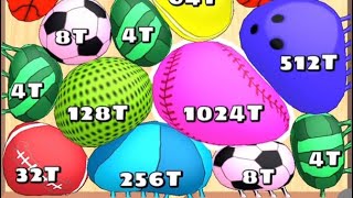 Blob Merge 3d Gameplay Satisfying 2048  Merge Game  82 [upl. by Dino]