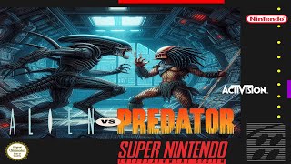 Alien vs Predator  Snes  Gameplay [upl. by Leahplar501]