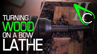 Turning Wood On A Bow Lathe [upl. by Carlene]