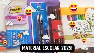 💜Mostrando meu material escolar 2025  Muita Coisa 😱😱vou para o 9 ano  materialescolar papelaria [upl. by Roderich]