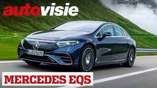 De beste elektrische auto ter wereld  MercedesBenz EQS 2021  Review  Autovisie [upl. by Sinnoda15]