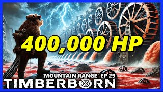 A NEW RECORD 400000 POWER from WATERWHEELS  TIMBERBORN Update 6 HARD Ep 29 [upl. by Hoagland568]