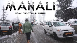 Snowfall in manali 14 Nov 2022 Manali snowfall solang valley heavenly view Book Your Manali Trip [upl. by Whipple]