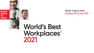 Worlds Best Workplaces in 2021 [upl. by Celestyna235]