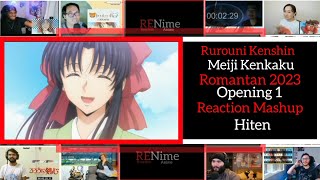 Rurouni Kenshin Meiji Kenkaku Romantan 2023 Opening 1 Hiten Reaction Mashup [upl. by Wareing]