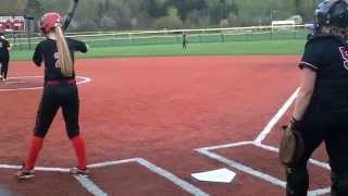 On 572014 Megan Walkowski JR Fox Chapel Foxes vs Moniteau High School Softball [upl. by Nunciata563]