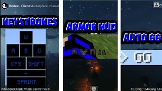 Client MCPE Terbaik BEDEZU Client V6 Ada Keystrokes Armor HUD Dan Auto GG no clickbait [upl. by Naga]